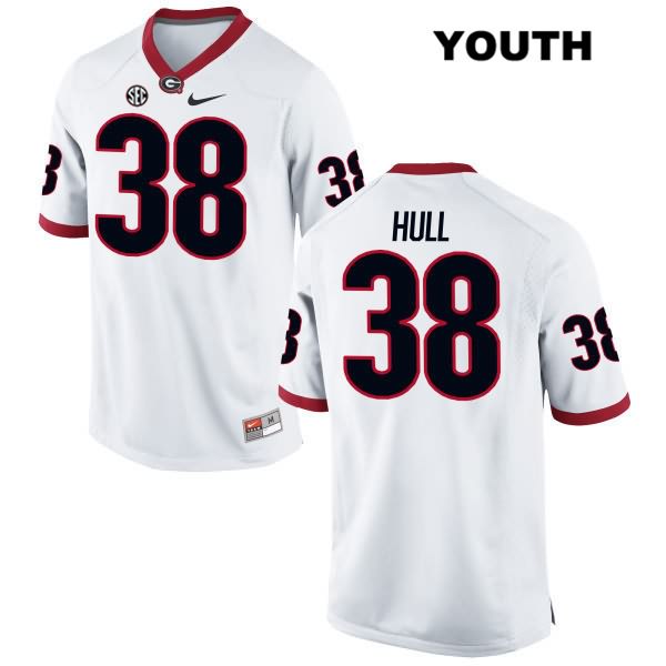 Georgia Bulldogs Youth Joseph Hull #38 NCAA Authentic White Nike Stitched College Football Jersey QXO4356IJ